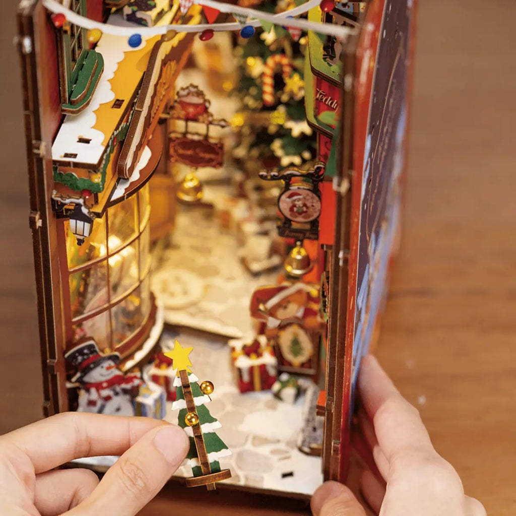 Christmas Street DIY Book Nook Kit