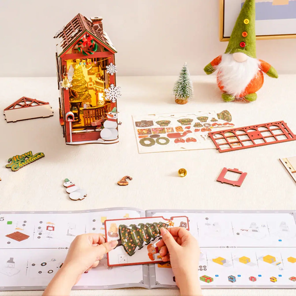 Christmas Indoor Scene DIY Book Nook Kit