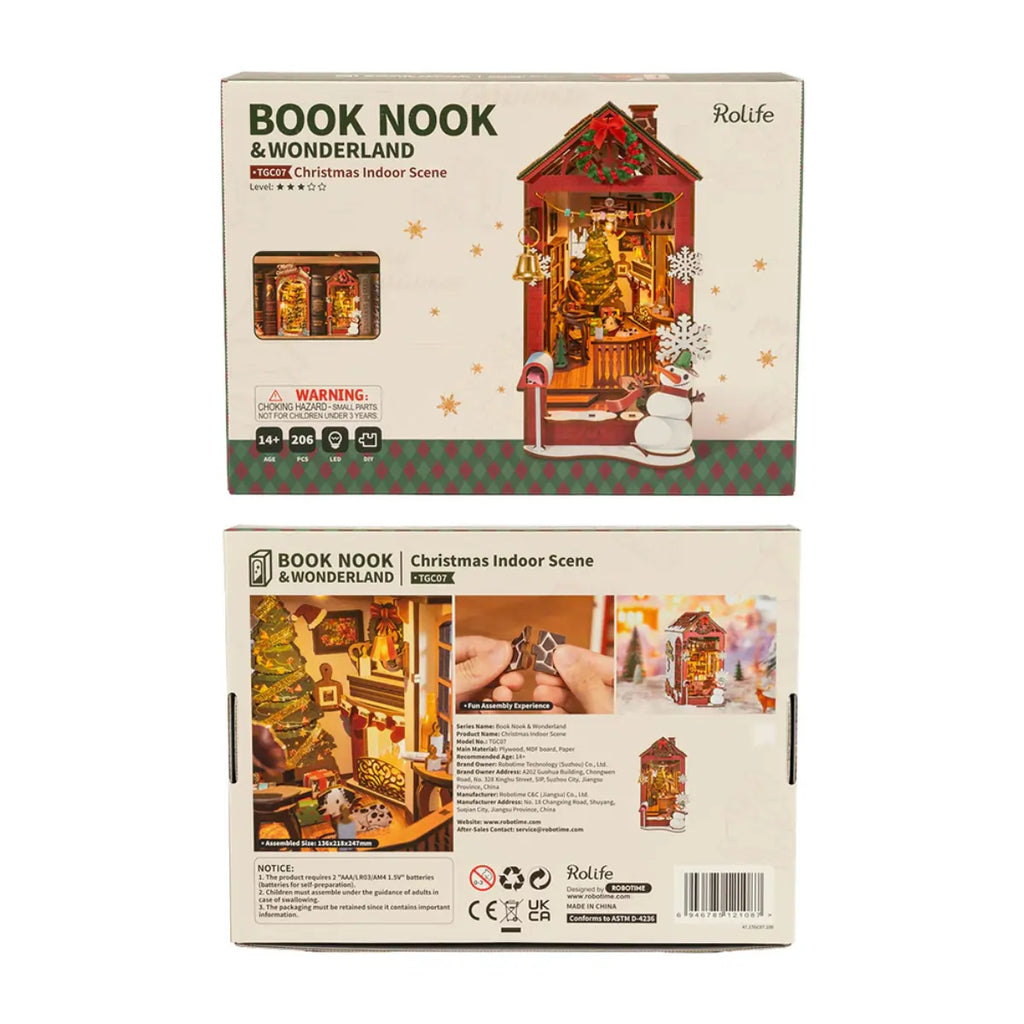 Christmas Indoor Scene DIY Book Nook Kit