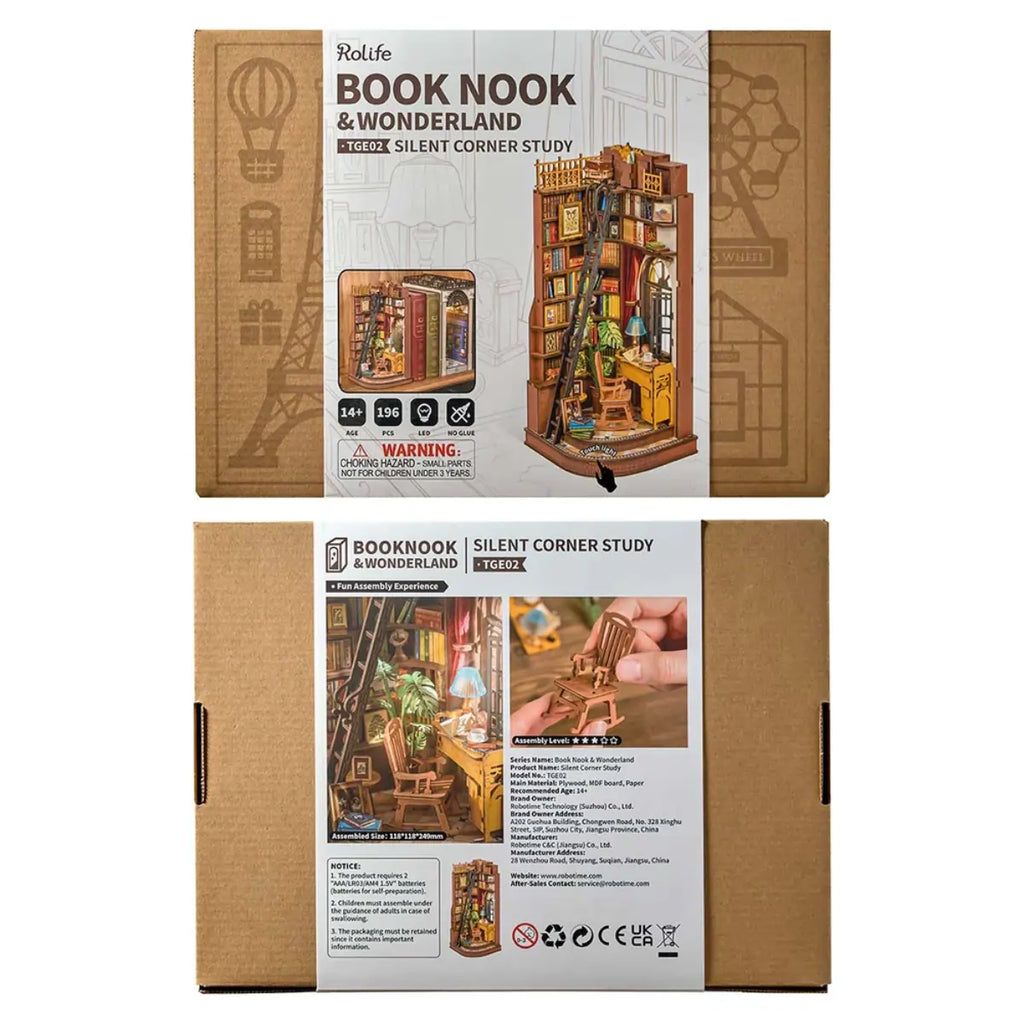 Silent Corner Study DIY Book Nook Kit