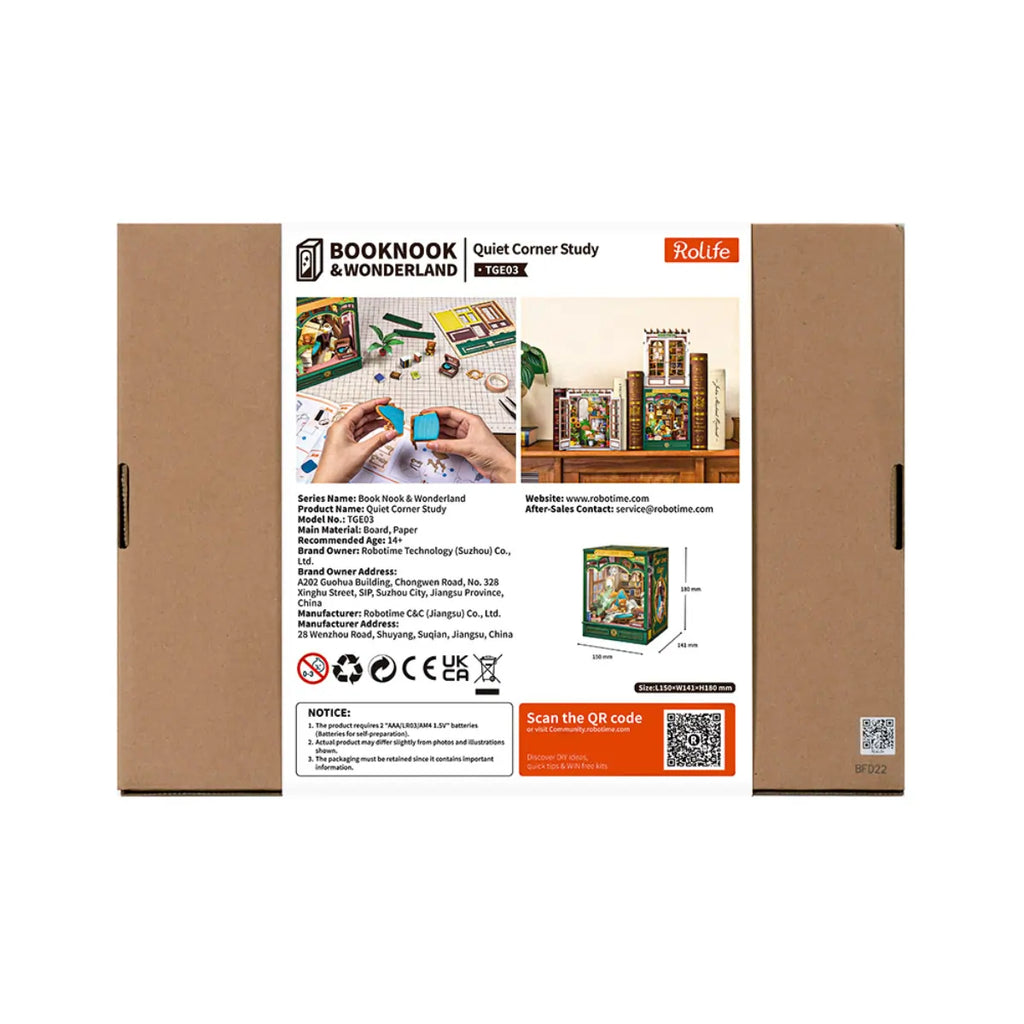 Quiet Corner Study DIY Book Nook Kit