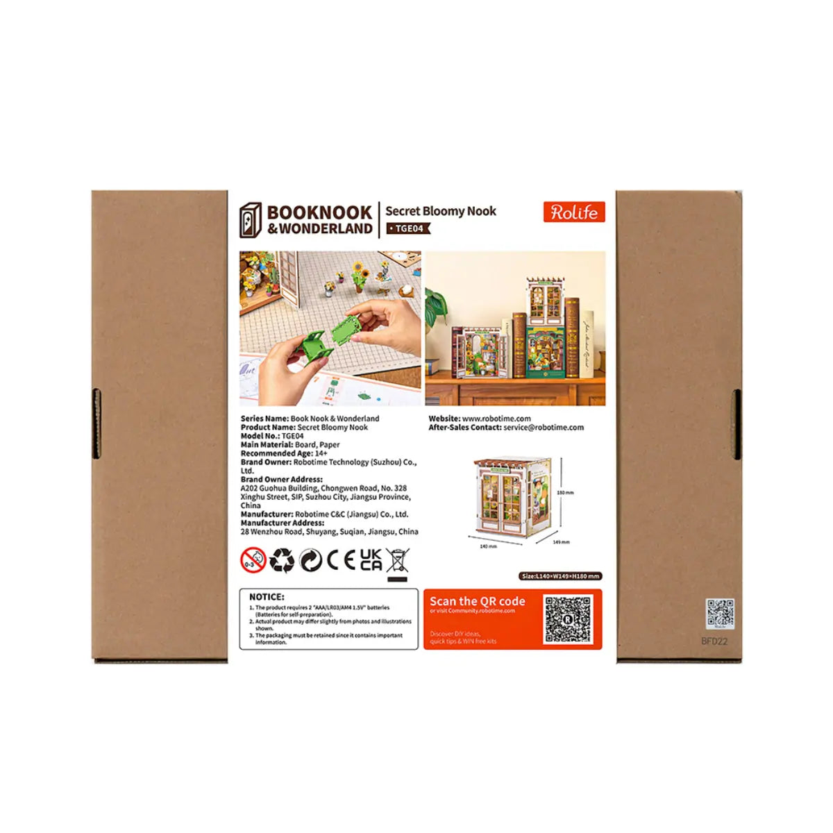 Secret Bloomy Nook DIY Book Nook Kit