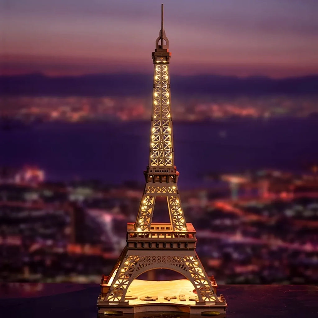 Night of the Eiffel Tower 3D Wooden Puzzle