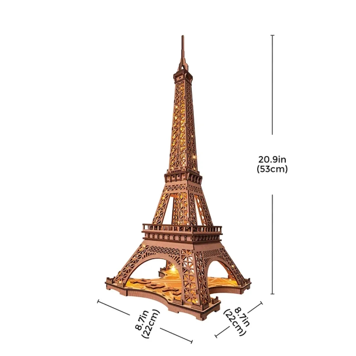 Night of the Eiffel Tower 3D Wooden Puzzle