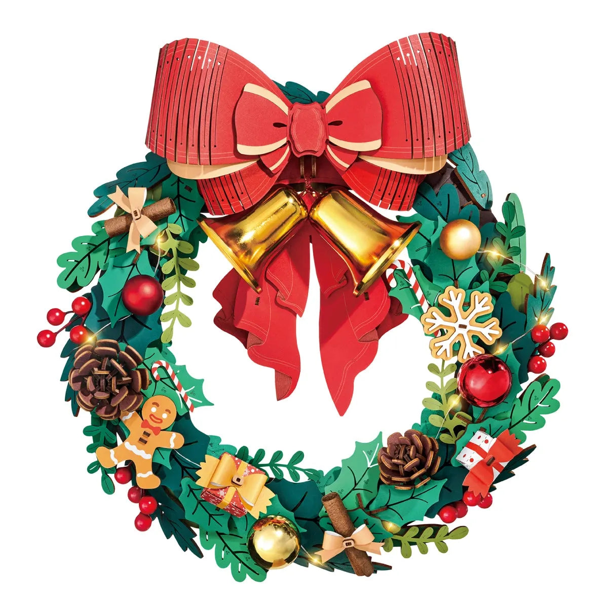 Christmas Wreath 3D Wooden Puzzle