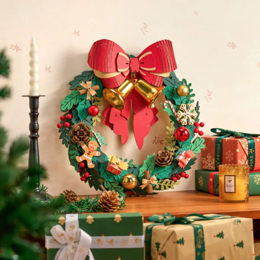 Christmas Wreath 3D Wooden Puzzle