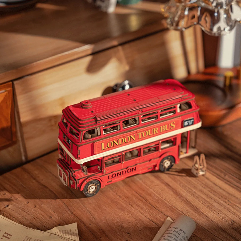 London Tour Bus 3D Wooden Puzzle