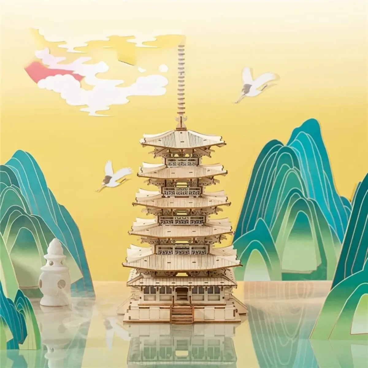 Five-storied Pagoda 3D Wooden Puzzle