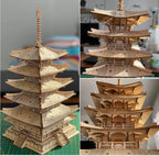 Five-storied Pagoda 3D Wooden Puzzle