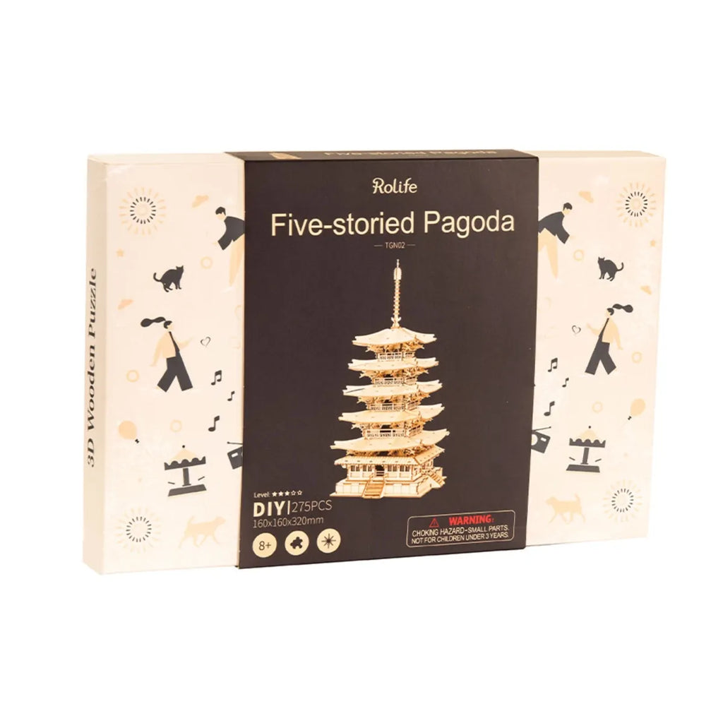 Five-storied Pagoda 3D Wooden Puzzle