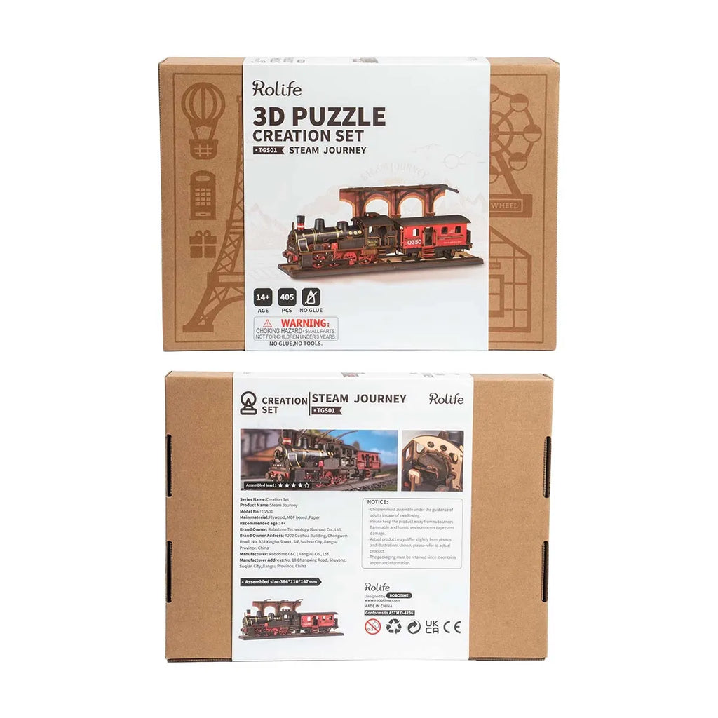 Steam Journey 3D Wooden Puzzle