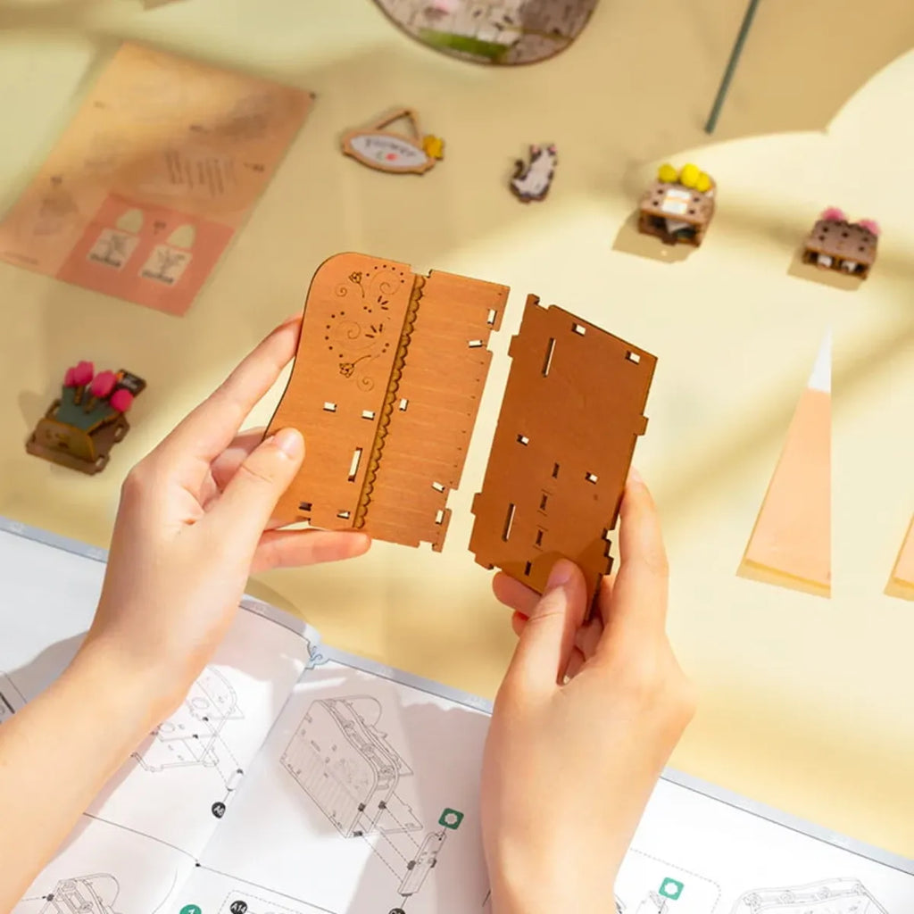 Blossom Cart 3D Wooden Puzzle
