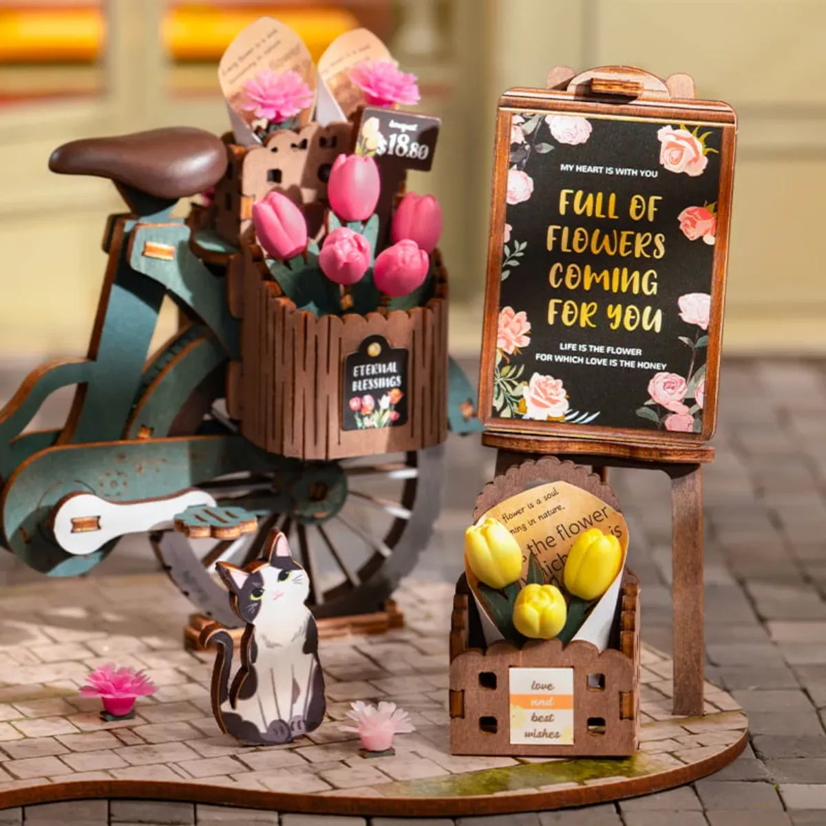 Blossom Cart 3D Wooden Puzzle