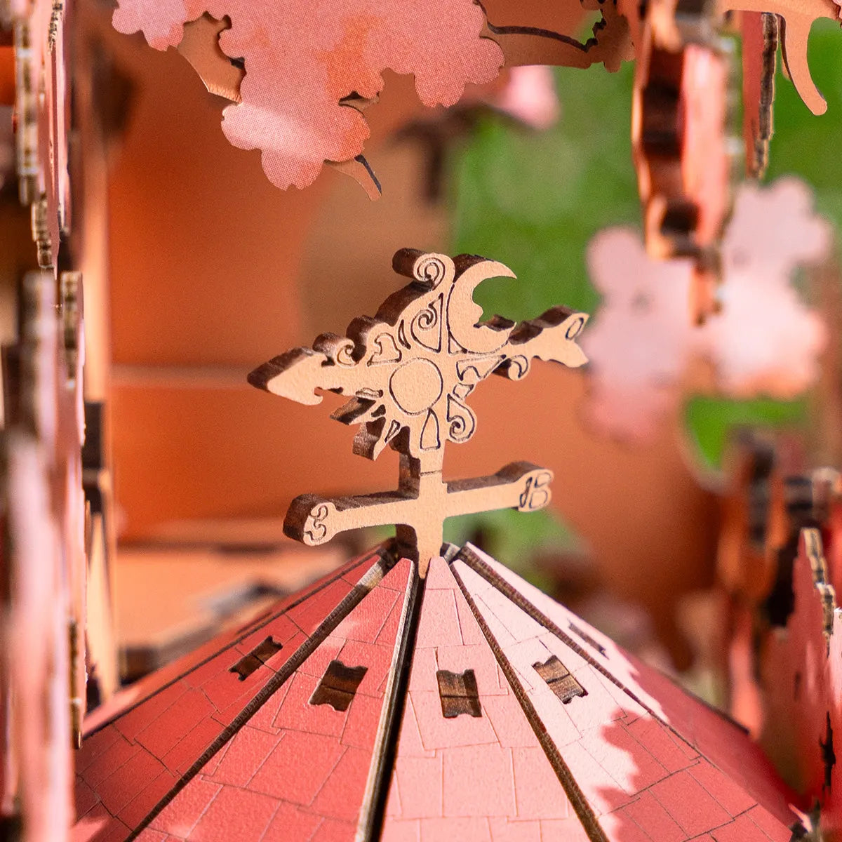 Sakura Tree House DIY Wooden 3D Puzzle