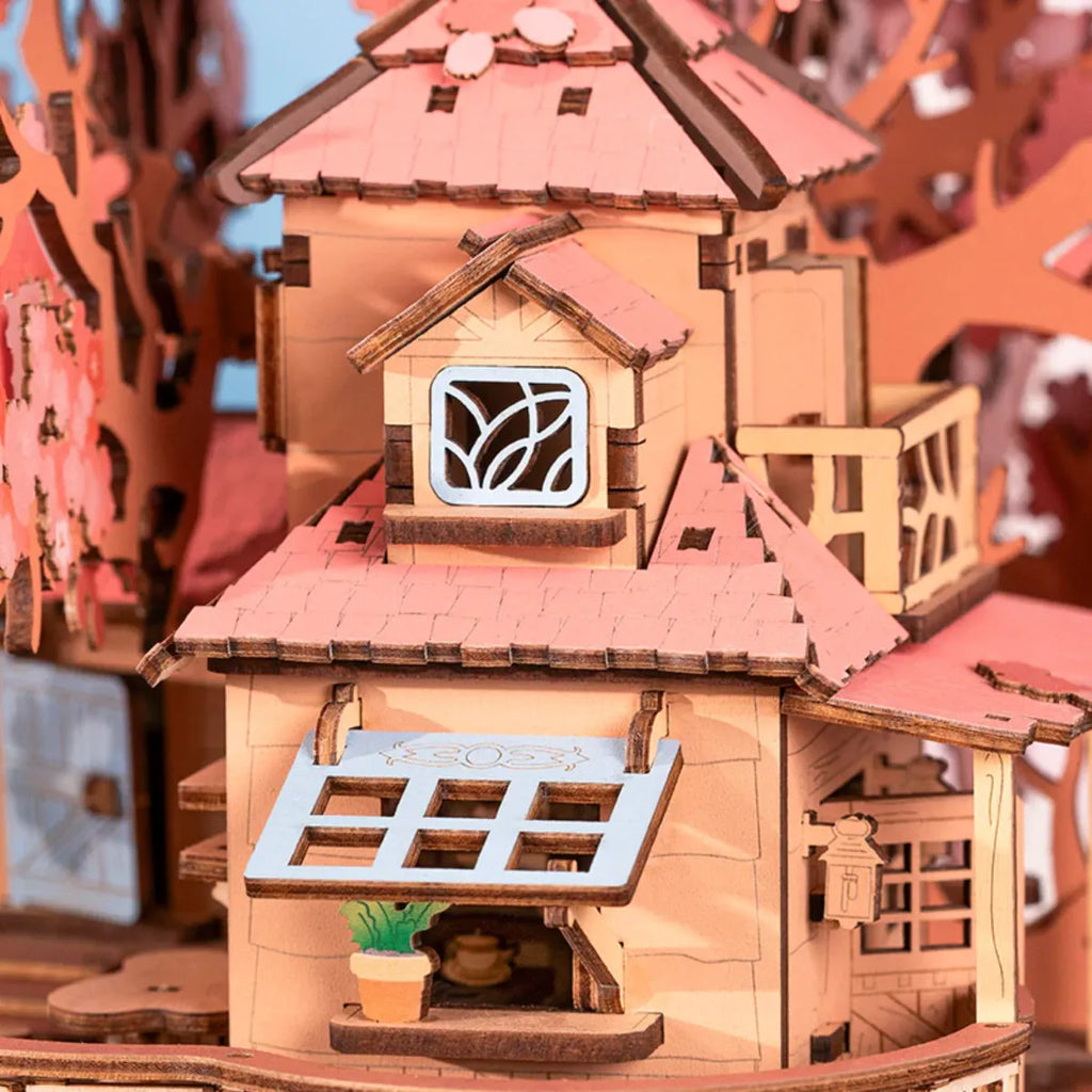 Sakura Tree House DIY Wooden 3D Puzzle