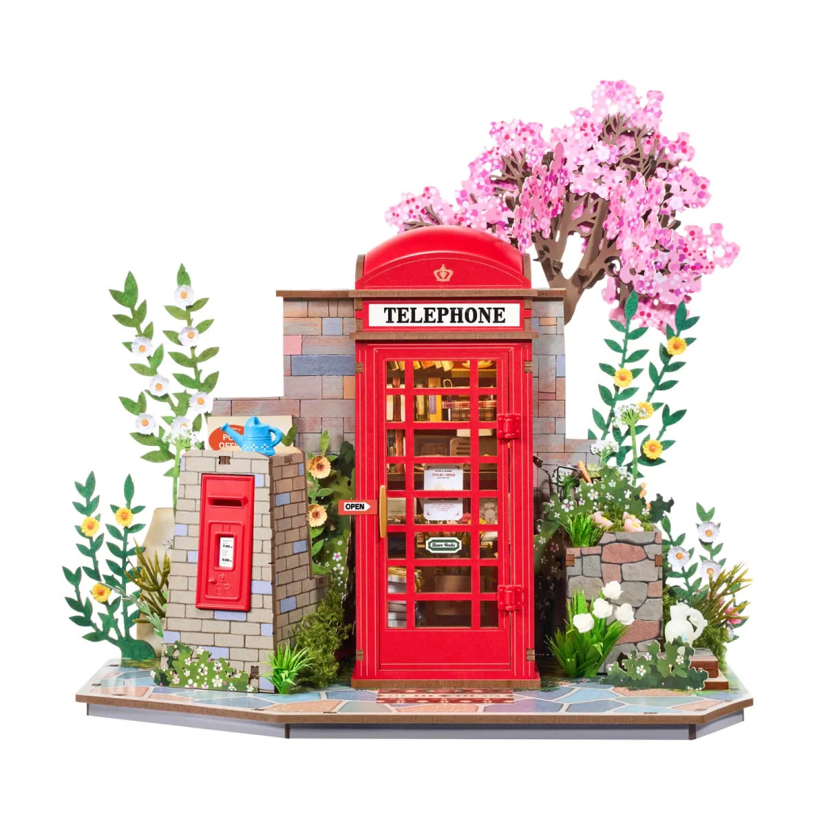 Blossom Book Booth 3D Wooden Puzzle