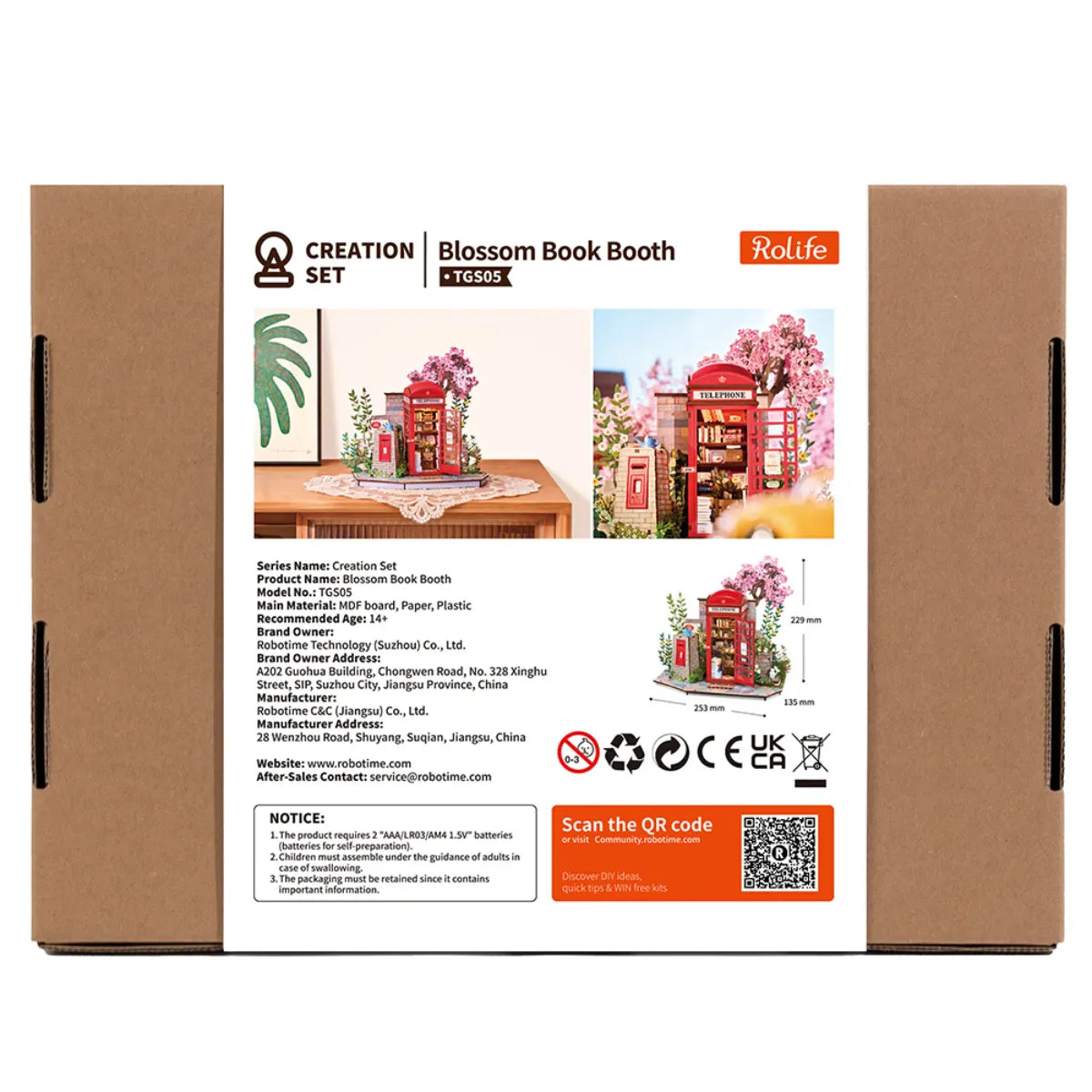 Blossom Book Booth 3D Wooden Puzzle