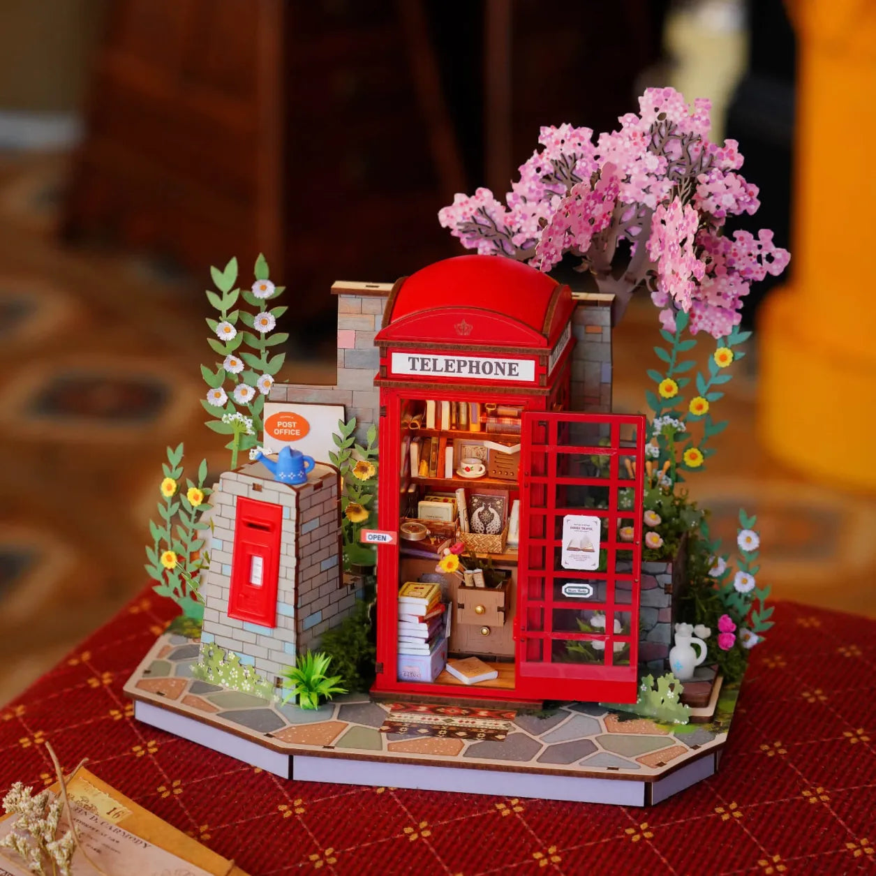 Blossom Book Booth 3D Wooden Puzzle