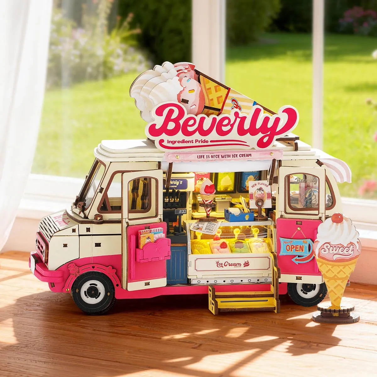 Beverly's Ice Cream Truck 3D Wooden Puzzle
