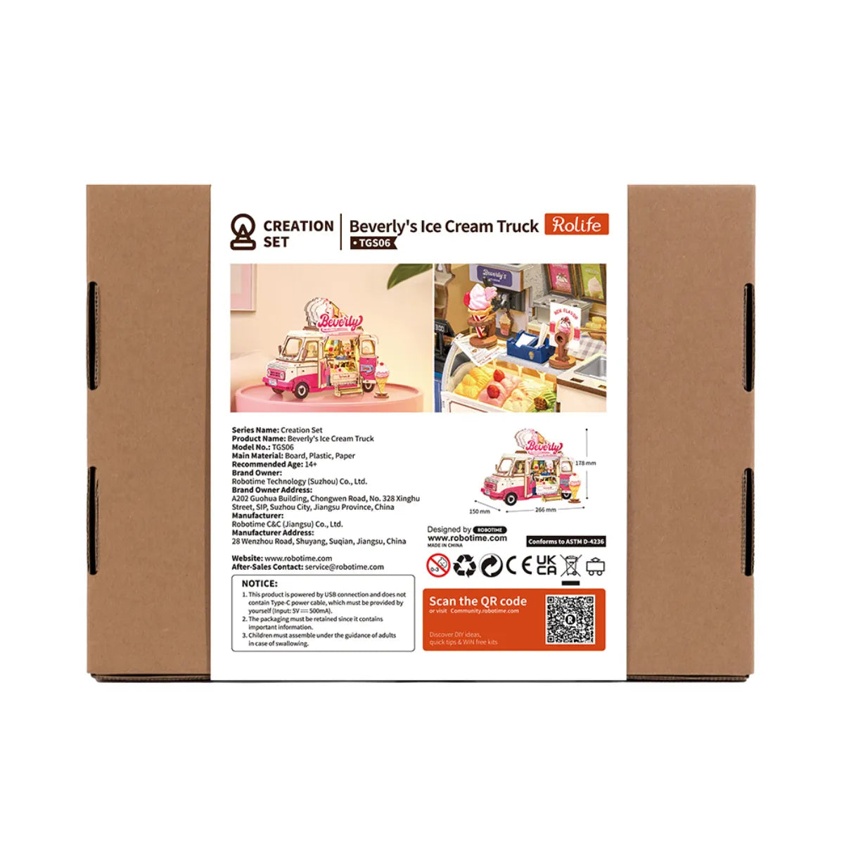 Beverly's Ice Cream Truck 3D Wooden Puzzle