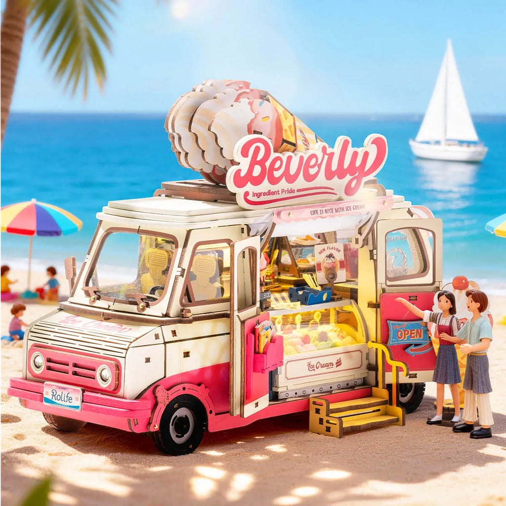 Beverly's Ice Cream Truck 3D Wooden Puzzle