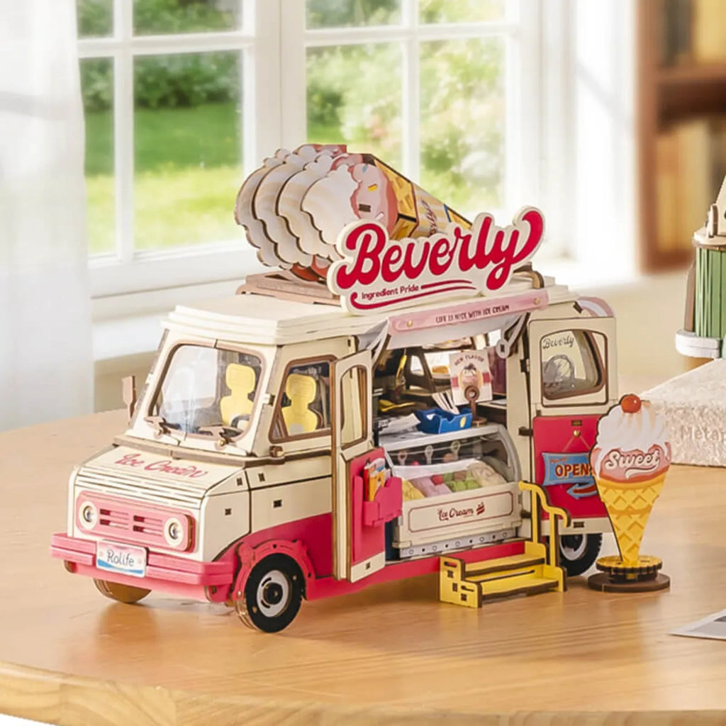 Beverly's Ice Cream Truck 3D Wooden Puzzle
