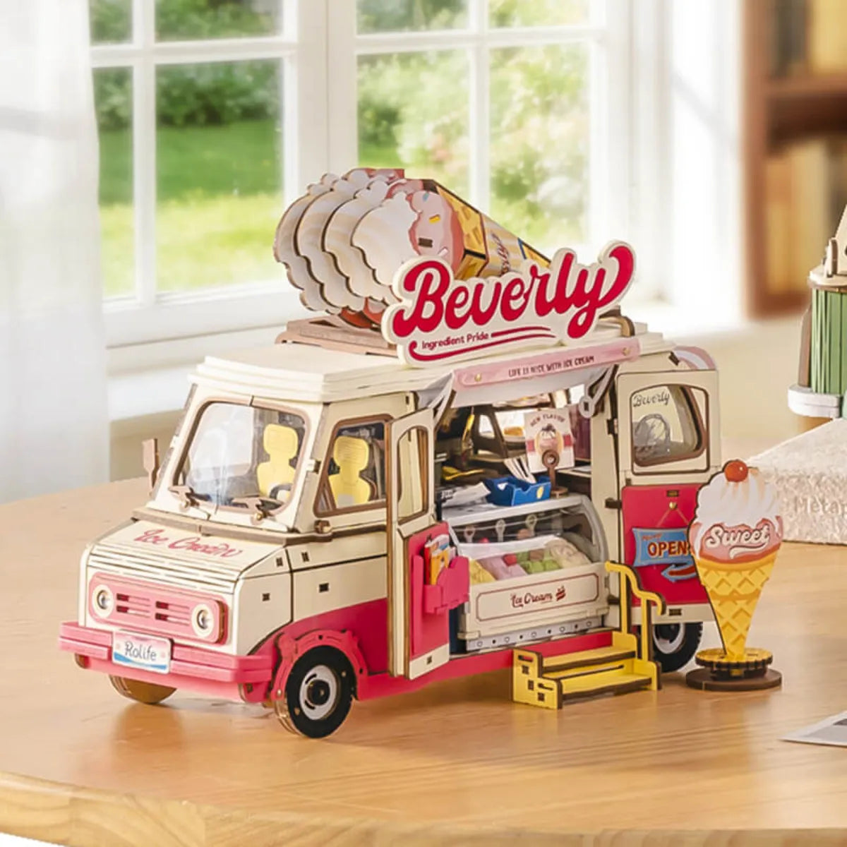 Beverly's Ice Cream Truck 3D Wooden Puzzle