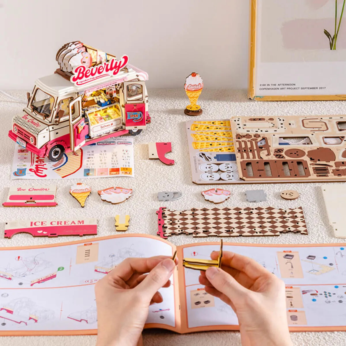 Beverly's Ice Cream Truck 3D Wooden Puzzle