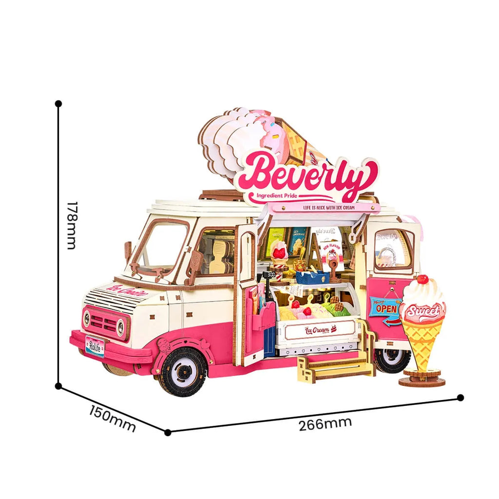 Beverly's Ice Cream Truck 3D Wooden Puzzle