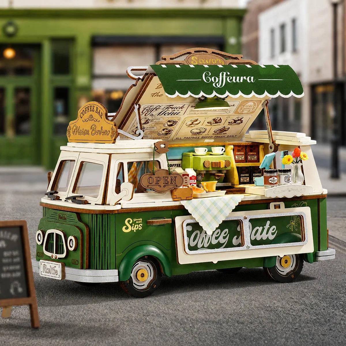 Leo's Coffee Truck 3D Wooden Puzzle