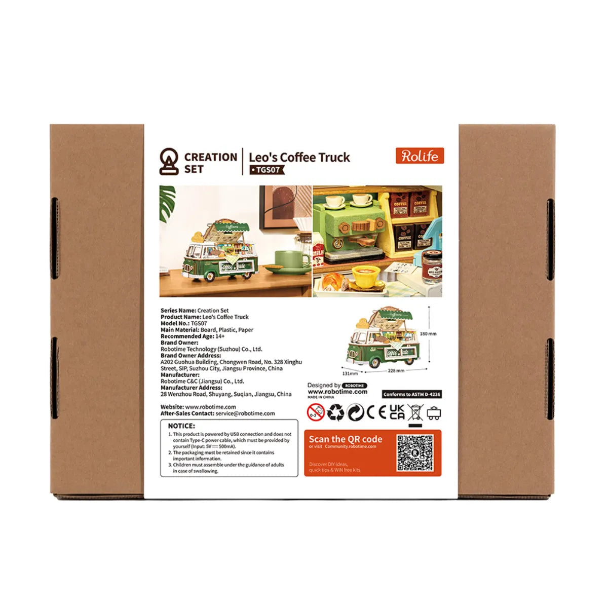 Leo's Coffee Truck 3D Wooden Puzzle
