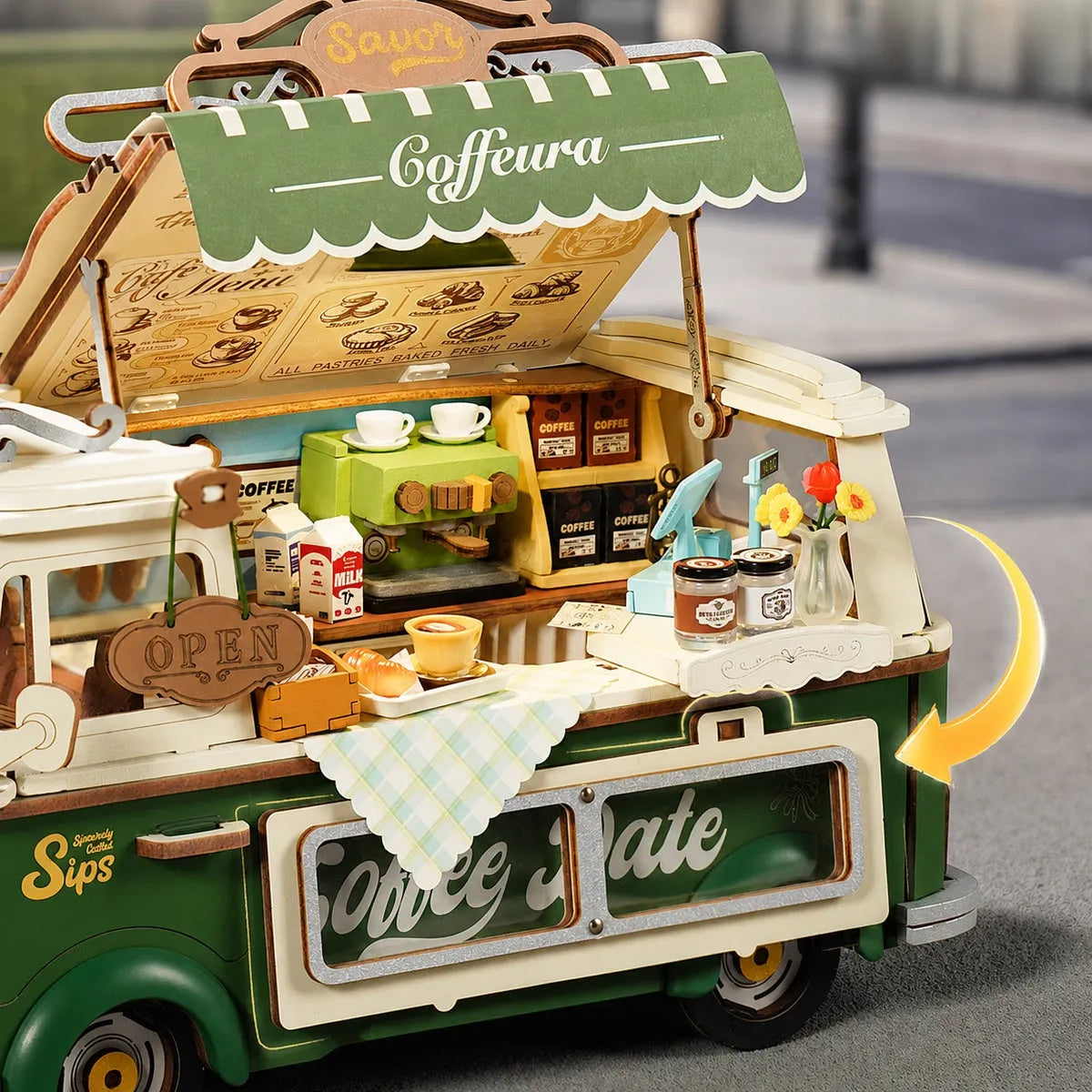 Leo's Coffee Truck 3D Wooden Puzzle