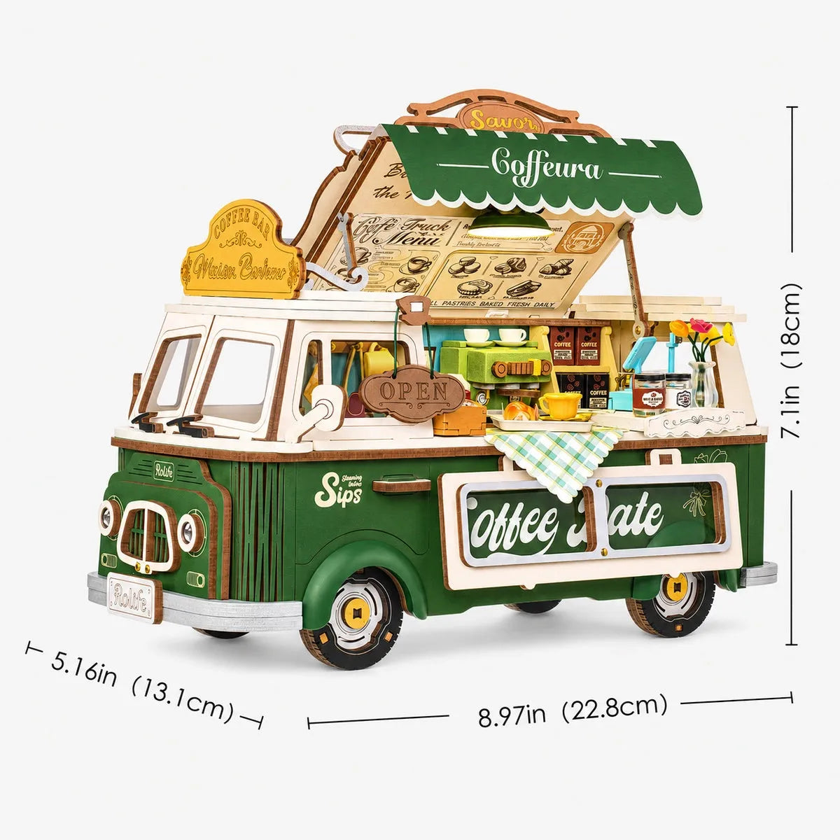 Leo's Coffee Truck 3D Wooden Puzzle