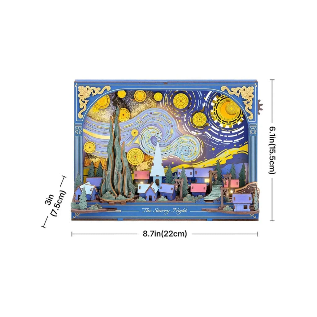 The Starry Night Wall Art 3D Wooden Puzzle