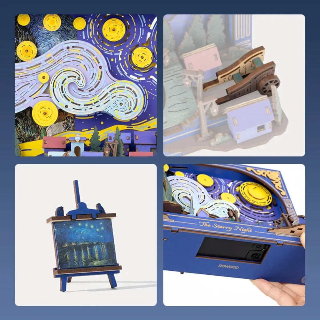 The Starry Night Wall Art 3D Wooden Puzzle