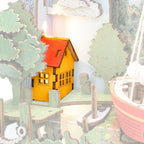 Red Boats Wall Art 3D Wooden Puzzle