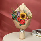 Wooden Flower Bouquet 3D Wooden Puzzle