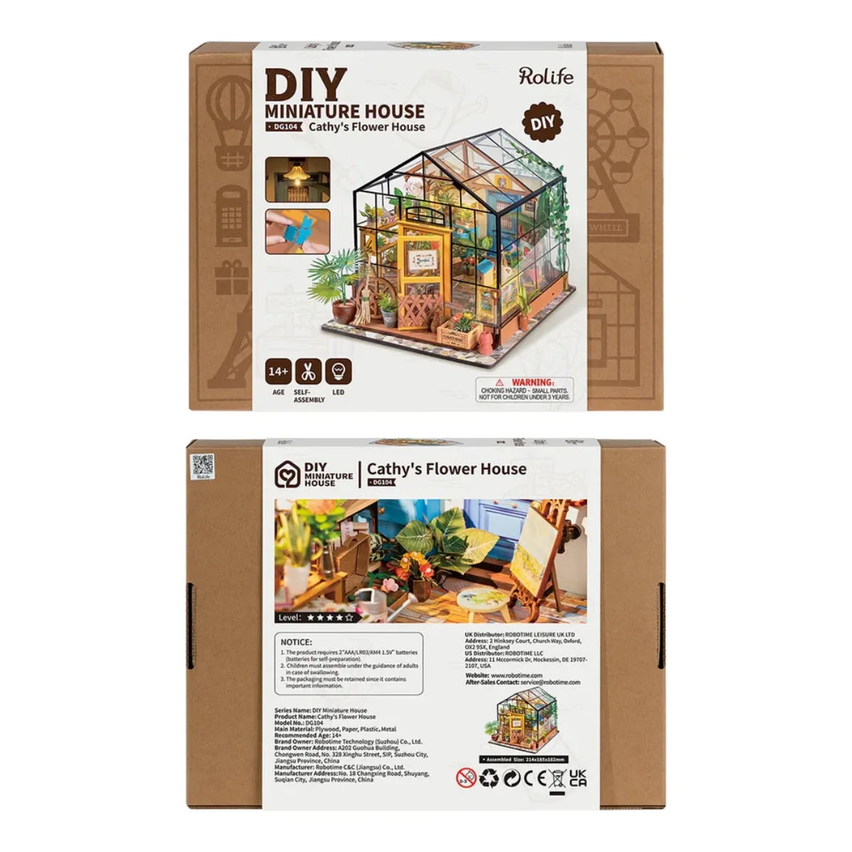 Cathy's Flower House DIY Miniature House Kit